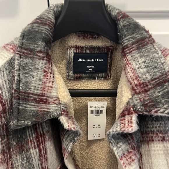 Men’s Abercrombie Sherpa Lined Shirt. XXL. Brand new with tags. - Picture 6 of 6